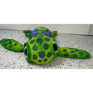 Fiesta Big Eye Turtle Plush, Multi Color, Measures 11.5” Length, Eye Scratches